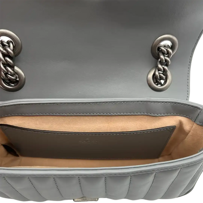 Gucci Aria Marmont Mini Grau  innen