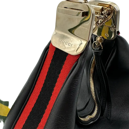 Gucci Attache Aria Kalbsleder 1037 Large Schultertasche Fullset / sehr gut Gucci
