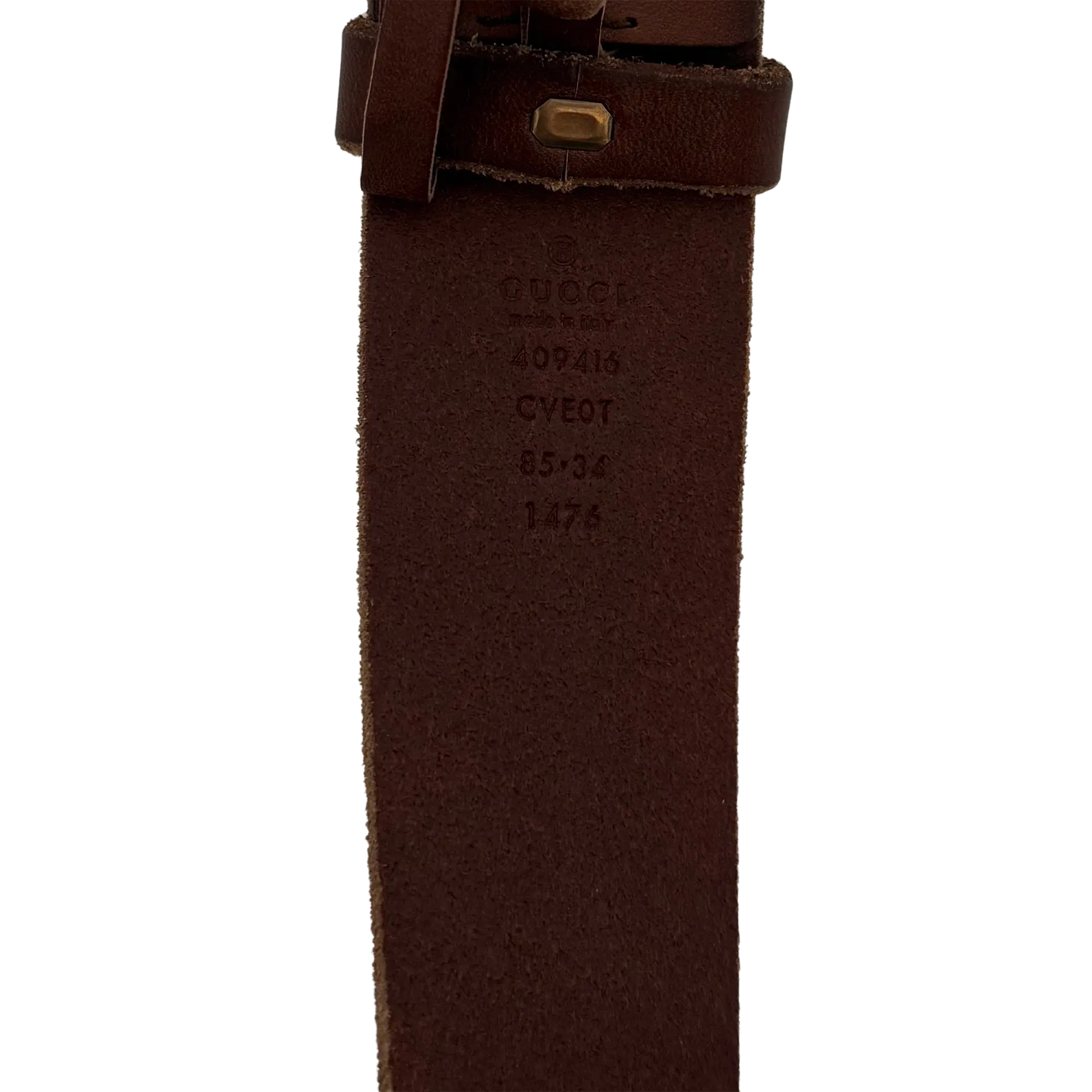 Gucci Breiter GG Marmont Gürtel Braun / sehr gut Gucci