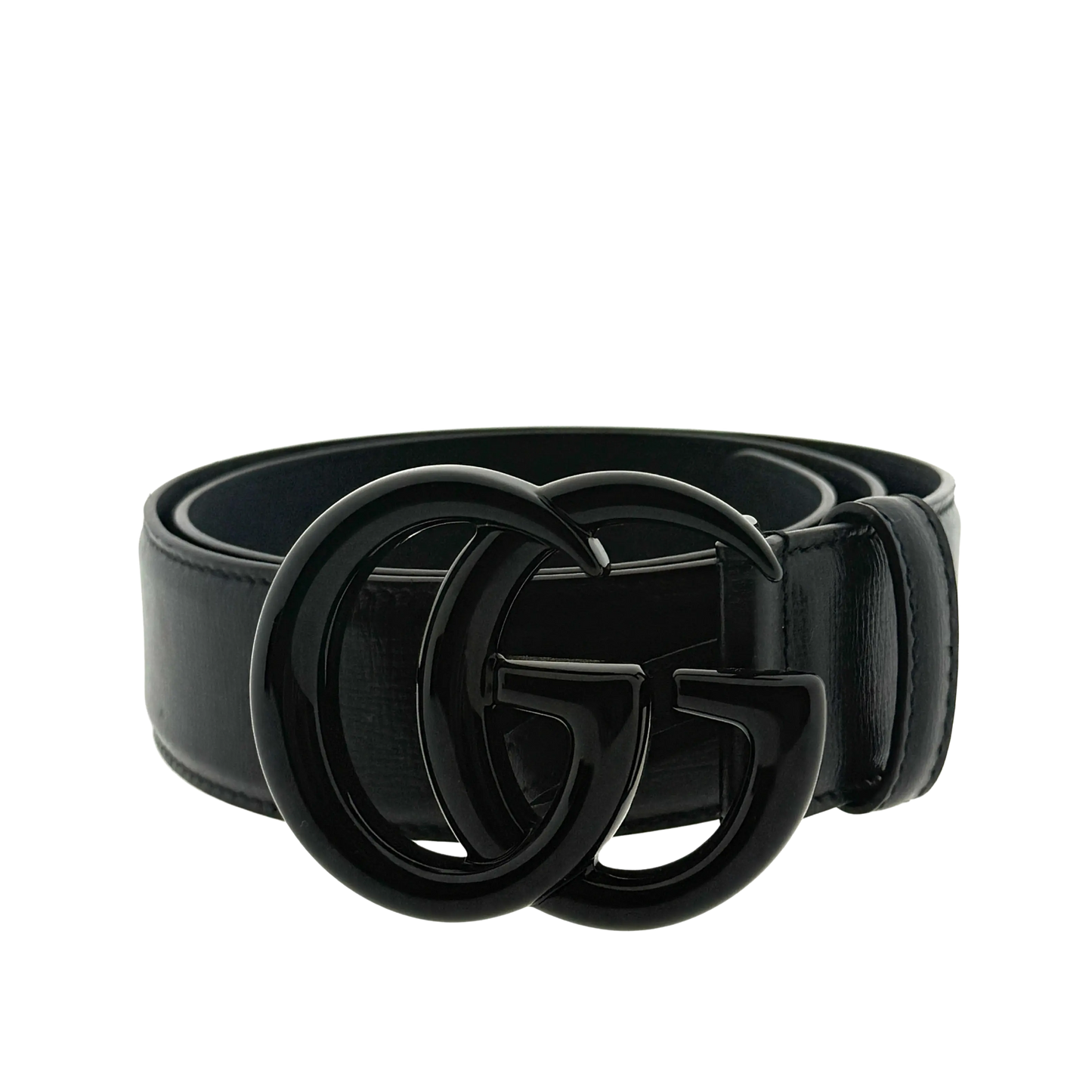Gucci Breiter GG Marmont Gürtel Schwarz / neuwertig Gucci
