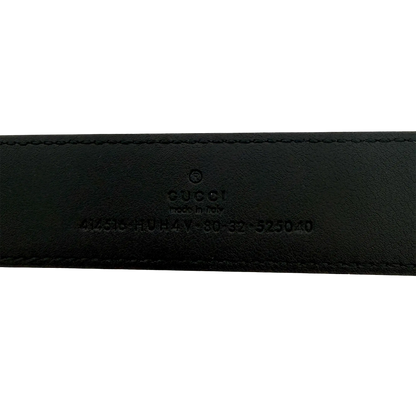 Gucci Breiter GG Marmont Gürtel Schwarz / neuwertig Gucci