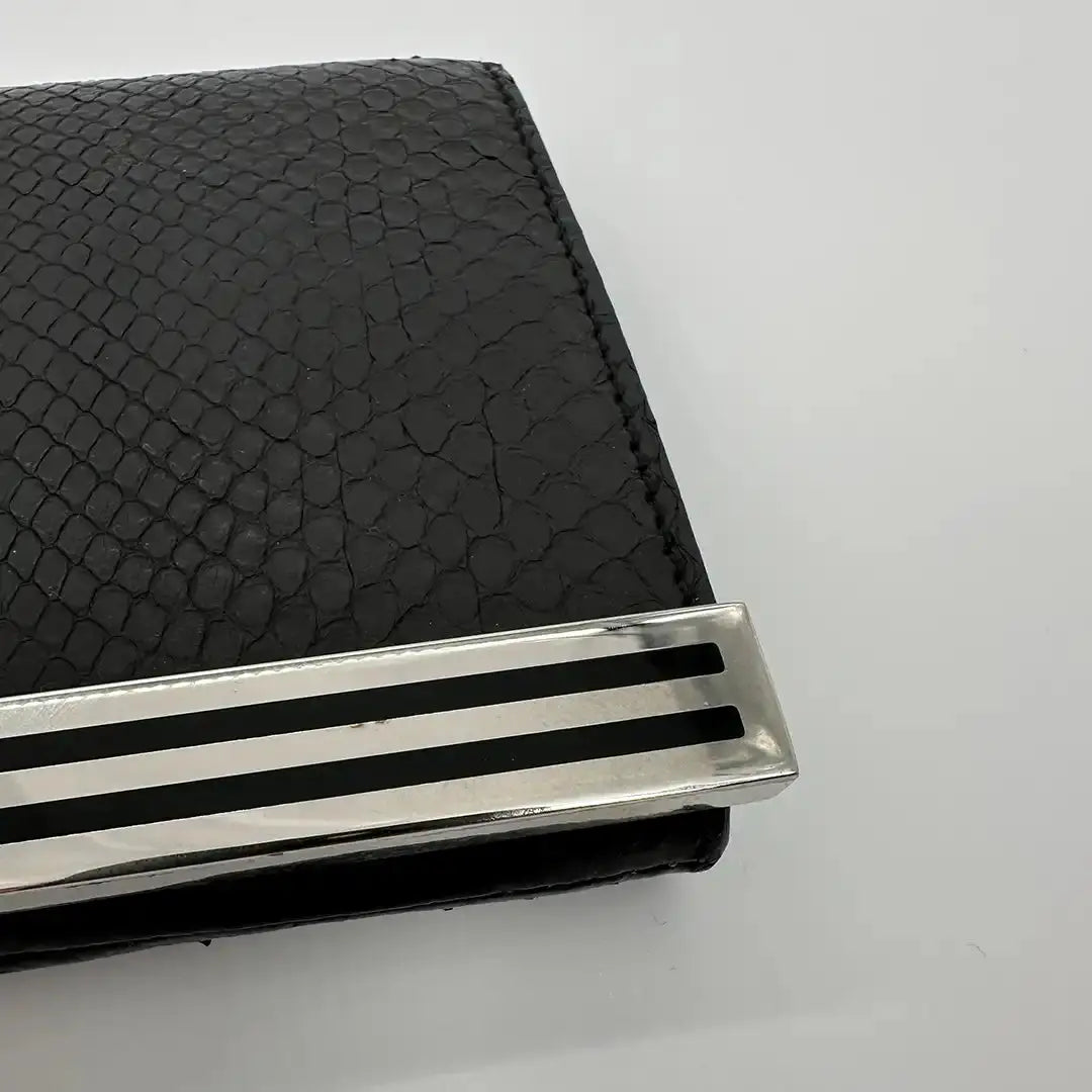 Gucci Clutch schwarz Schlangenleder / sehr gut Gucci
