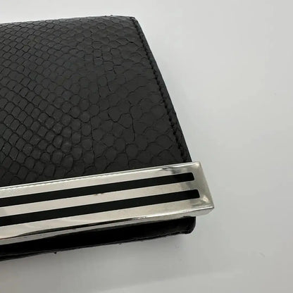 Gucci Clutch schwarz Schlangenleder / sehr gut Gucci