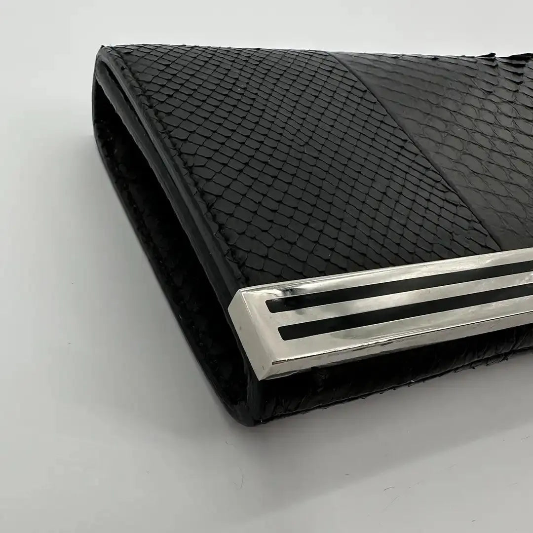 Gucci Clutch schwarz Schlangenleder / sehr gut Gucci