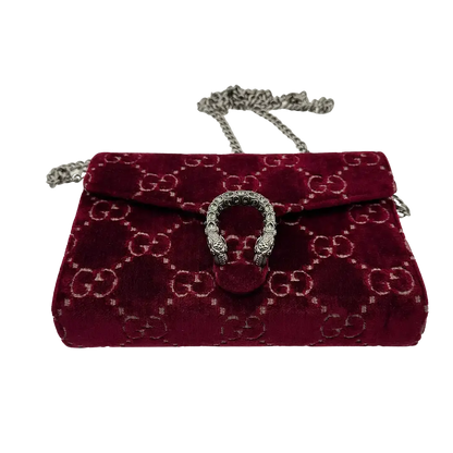 Gucci Dionysus Chain Wallet rot samt Fullset / neuwertig Gucci
