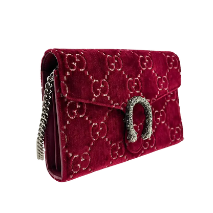 Gucci Dionysus Chain Wallet rot samt Fullset / neuwertig Gucci