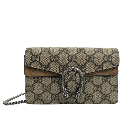 Gucci Dionysus GG Supreme Super Mini Beige Tasche / sehr gut Gucci