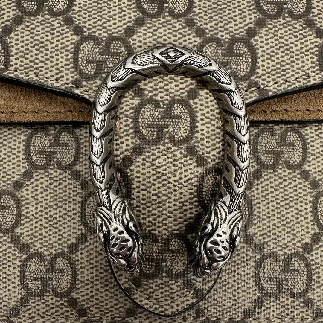 Gucci Dionysus GG Supreme Super Mini Beige Tasche / sehr gut Gucci