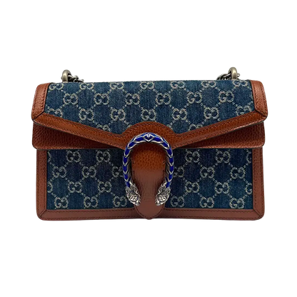 Gucci Dionysus Small Umhängetasche Blau/ Elfenbein/braun / ungetragen Gucci