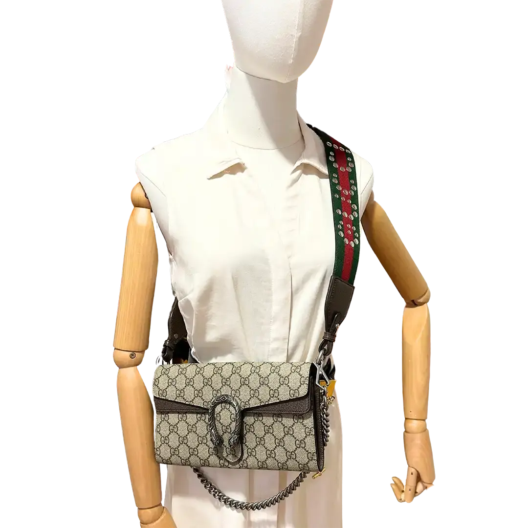 Gucci Dionysus kleine Schultertasche breiter Schulterriemen / neuwertig Gucci