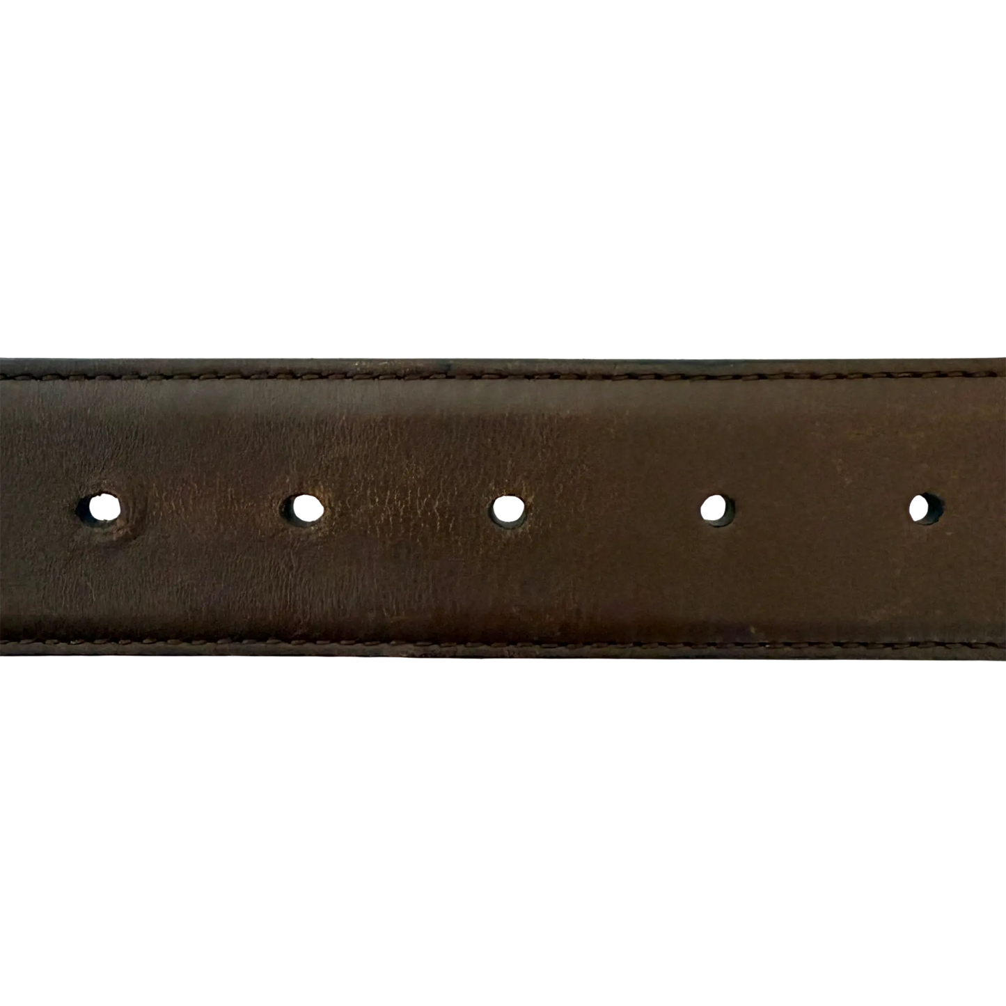 Gucci GG Buckle Ledergürtel Braun 75cm / akzeptabel Gucci