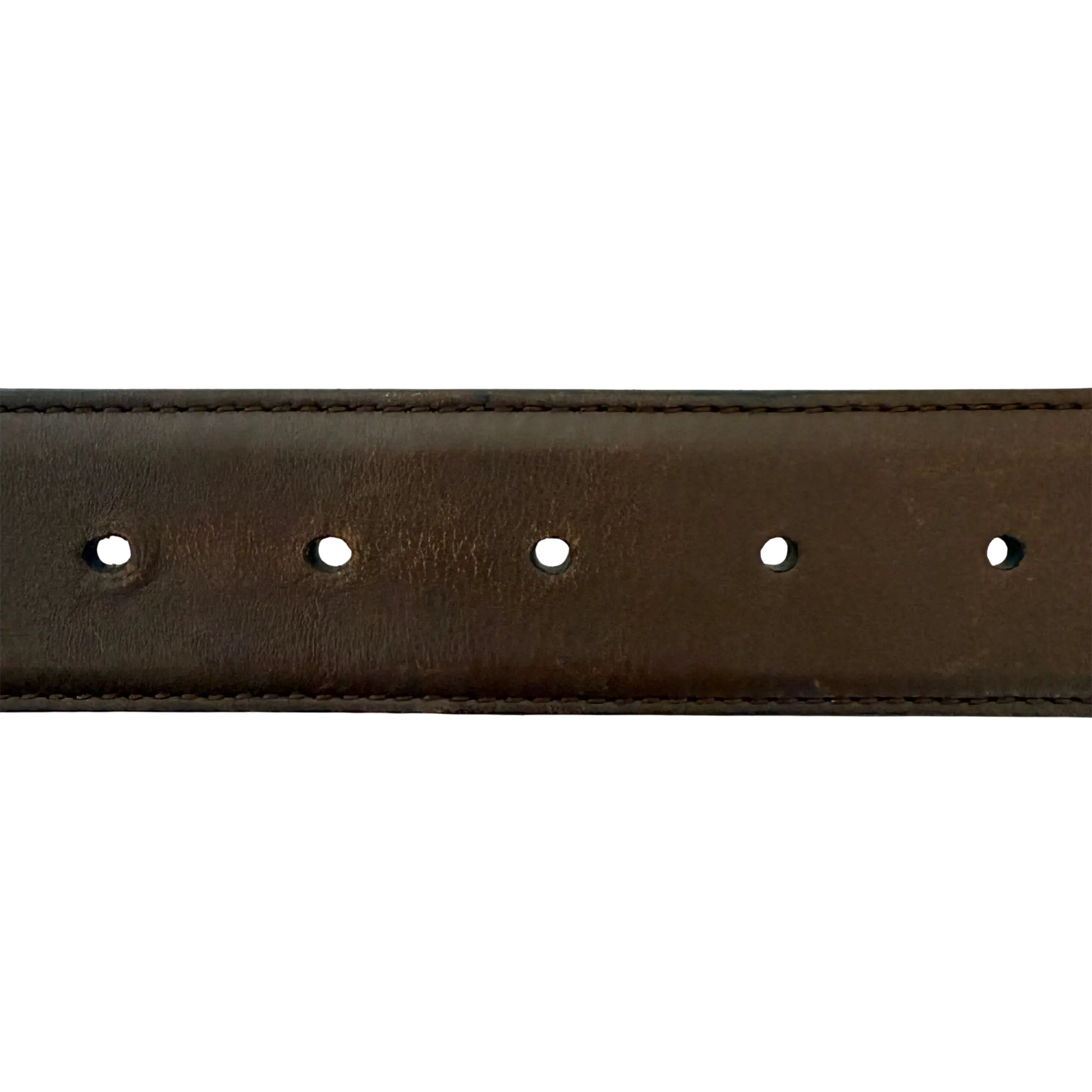 Gucci GG Buckle Ledergürtel Braun 75cm / akzeptabel Gucci