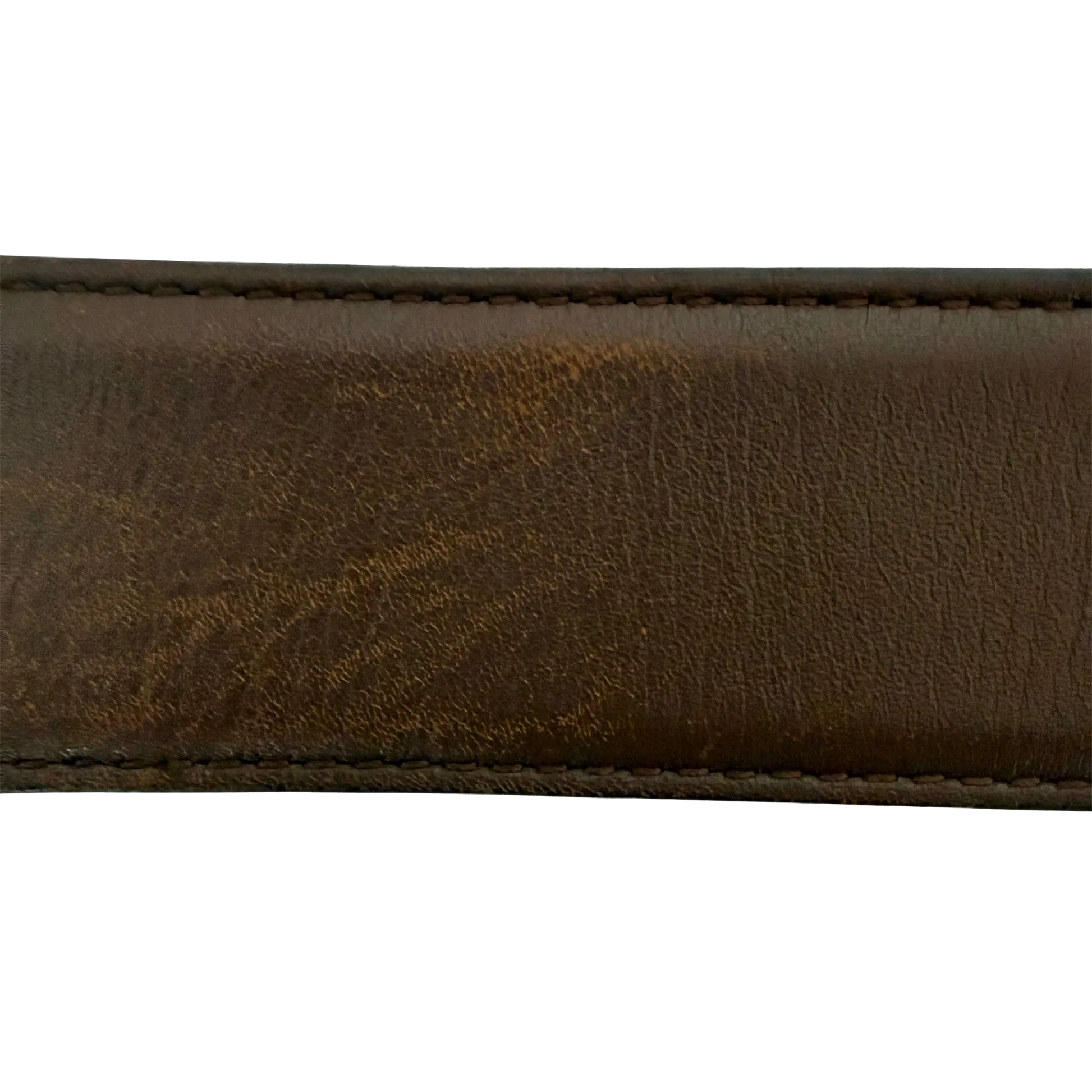 Gucci GG Buckle Ledergürtel Braun 75cm / akzeptabel Gucci