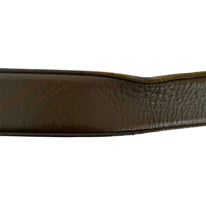 Gucci GG Buckle Ledergürtel Braun 75cm / akzeptabel Gucci