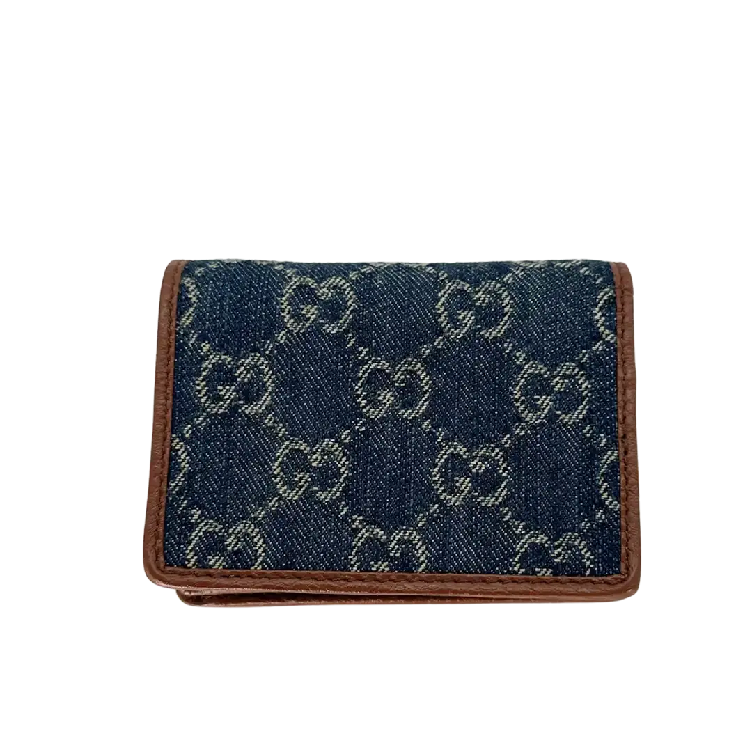 Gucci GG Denim Horsebit 1955 Wallet Geldbörse / ungetragen Gucci