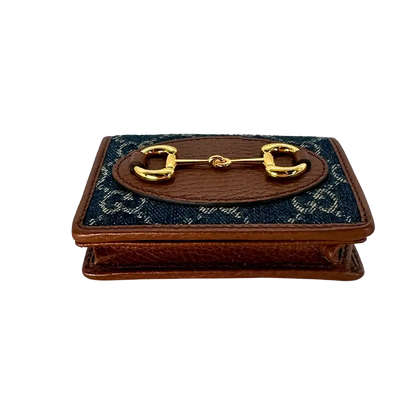 Gucci GG Denim Horsebit 1955 Wallet Geldbörse / ungetragen Gucci