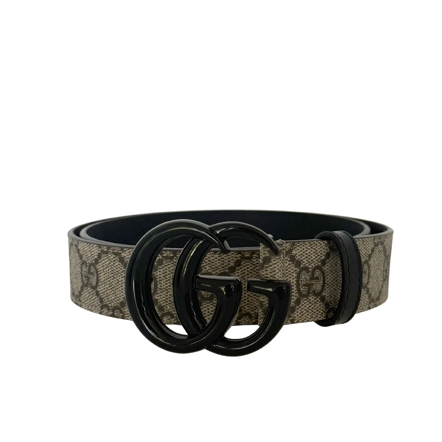 Gucci GG Marmont Gürtel Beige mit schwarzer Schnalle / neuwertig Gucci