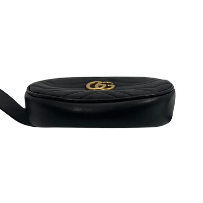Gucci GG Marmont Gürteltasche Bag Belt schwarz Leder / sehr gut Gucci