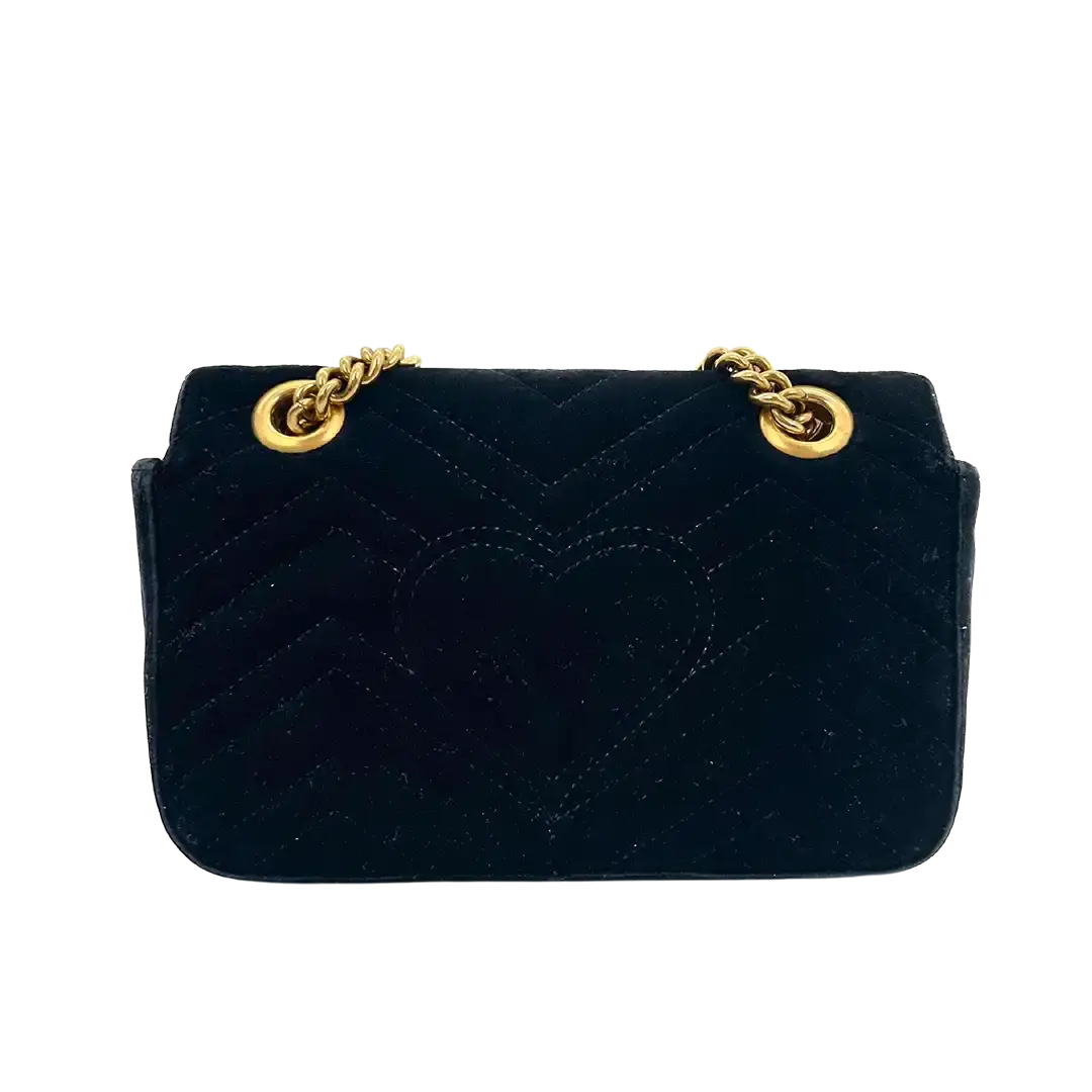 Gucci GG Marmont schwarz Fullset Small / gut Gucci