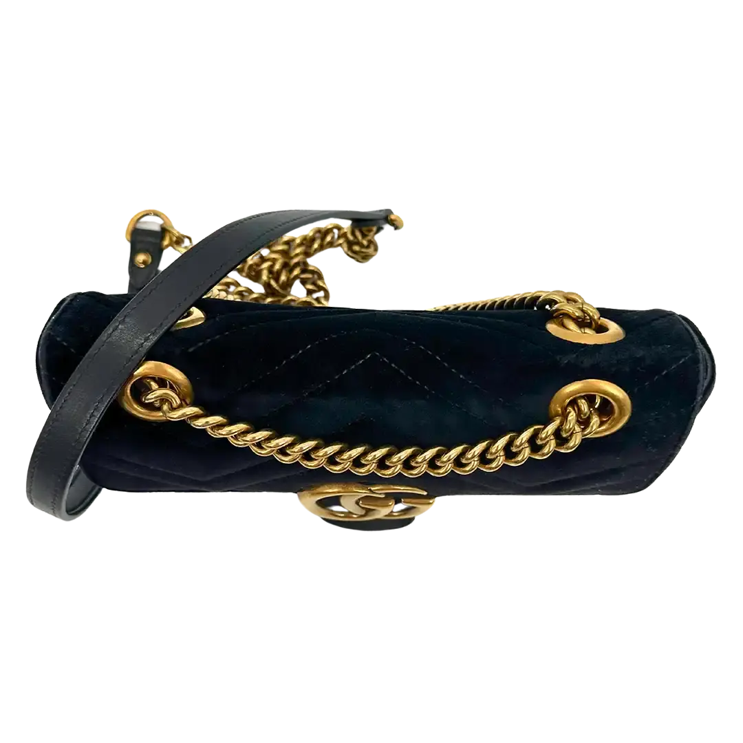 Gucci GG Marmont schwarz Fullset Small / gut Gucci