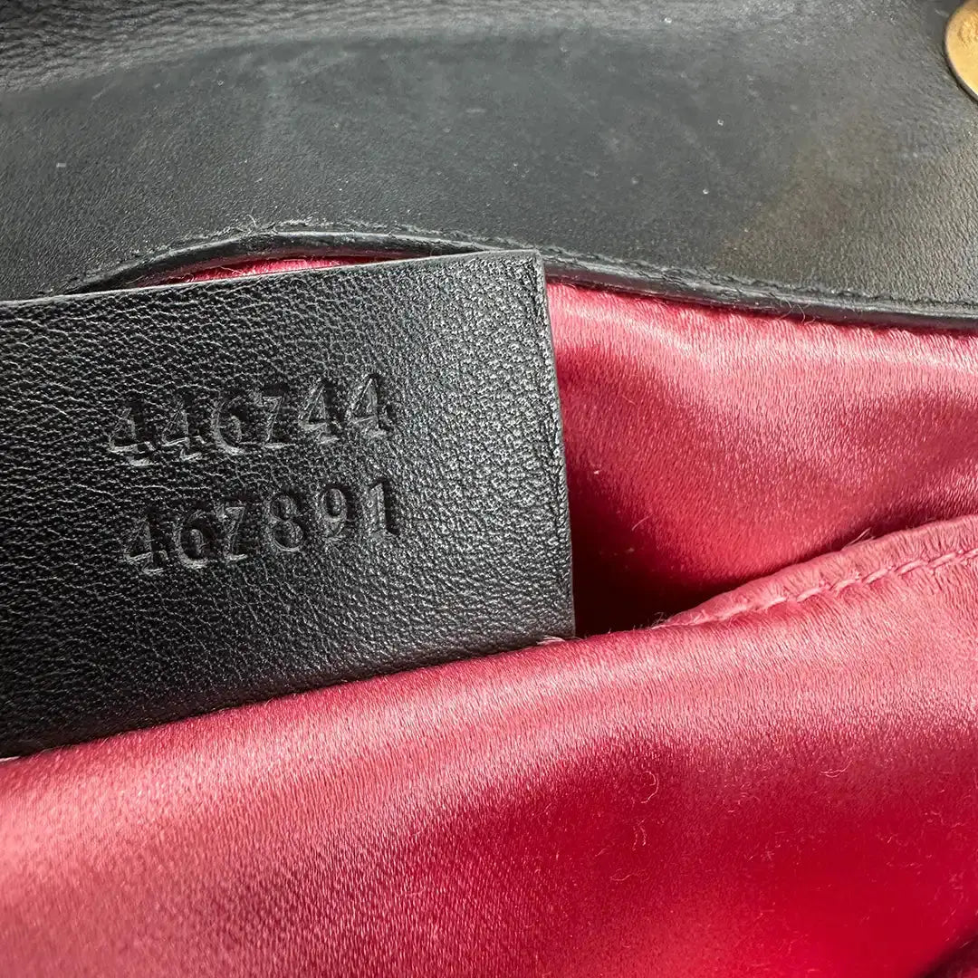 Gucci GG Marmont schwarz Fullset Small / gut Gucci