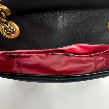 Gucci GG Marmont schwarz Fullset Small / gut Gucci