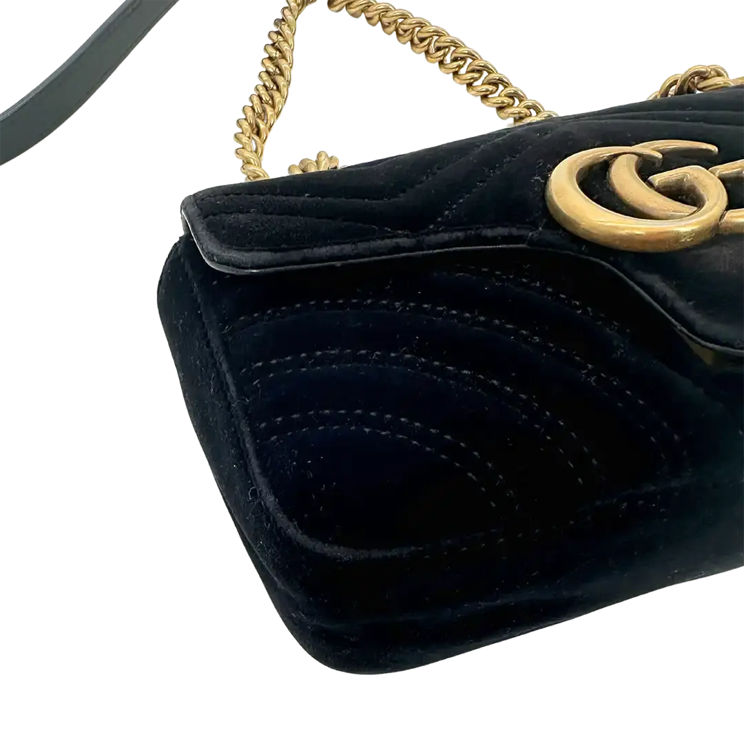 Gucci GG Marmont schwarz Fullset Small / gut Gucci