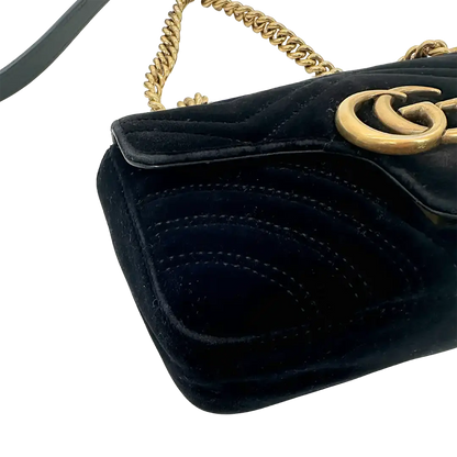Gucci GG Marmont schwarz Fullset Small / gut Gucci