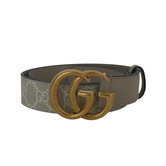 Gucci GG Supreme Gürtel Beige 75cm / neuwertig Gucci