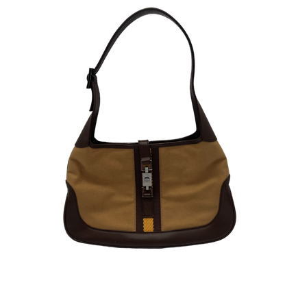 Gucci Jackie Vintage Schultertasche braun beige / gut Gucci