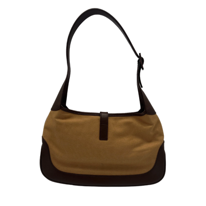 Gucci Jackie Vintage Schultertasche braun beige / gut Gucci