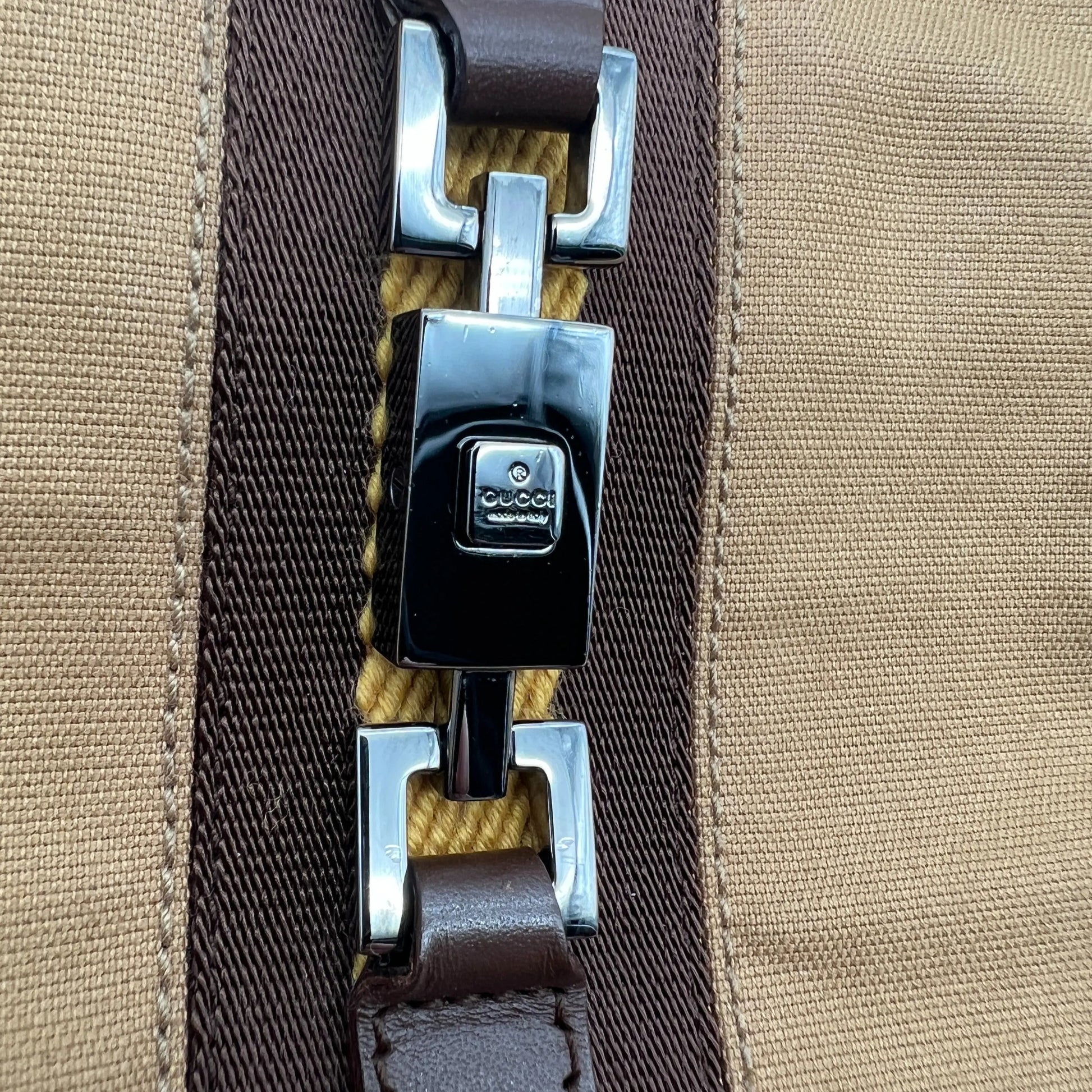 Gucci Jackie Vintage Schultertasche braun beige / gut Gucci