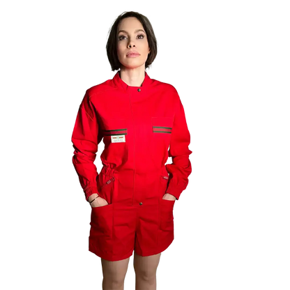 Gucci Jumpsuit rot Größe S ungetragen mit Etikett Gucci