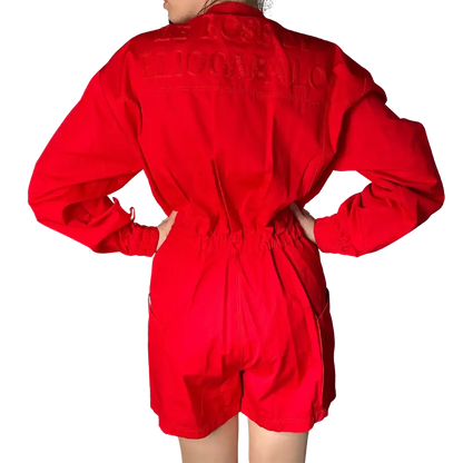 Gucci Jumpsuit rot Größe S ungetragen mit Etikett Gucci