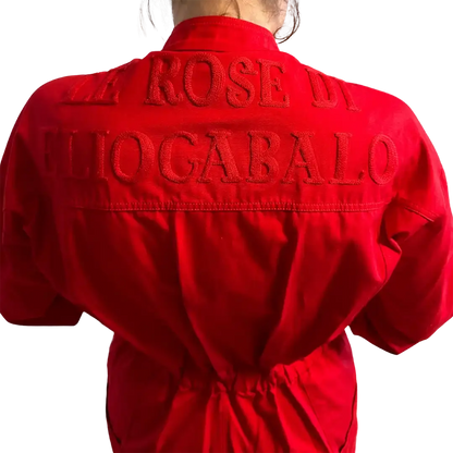 Gucci Jumpsuit rot Größe S ungetragen mit Etikett Gucci