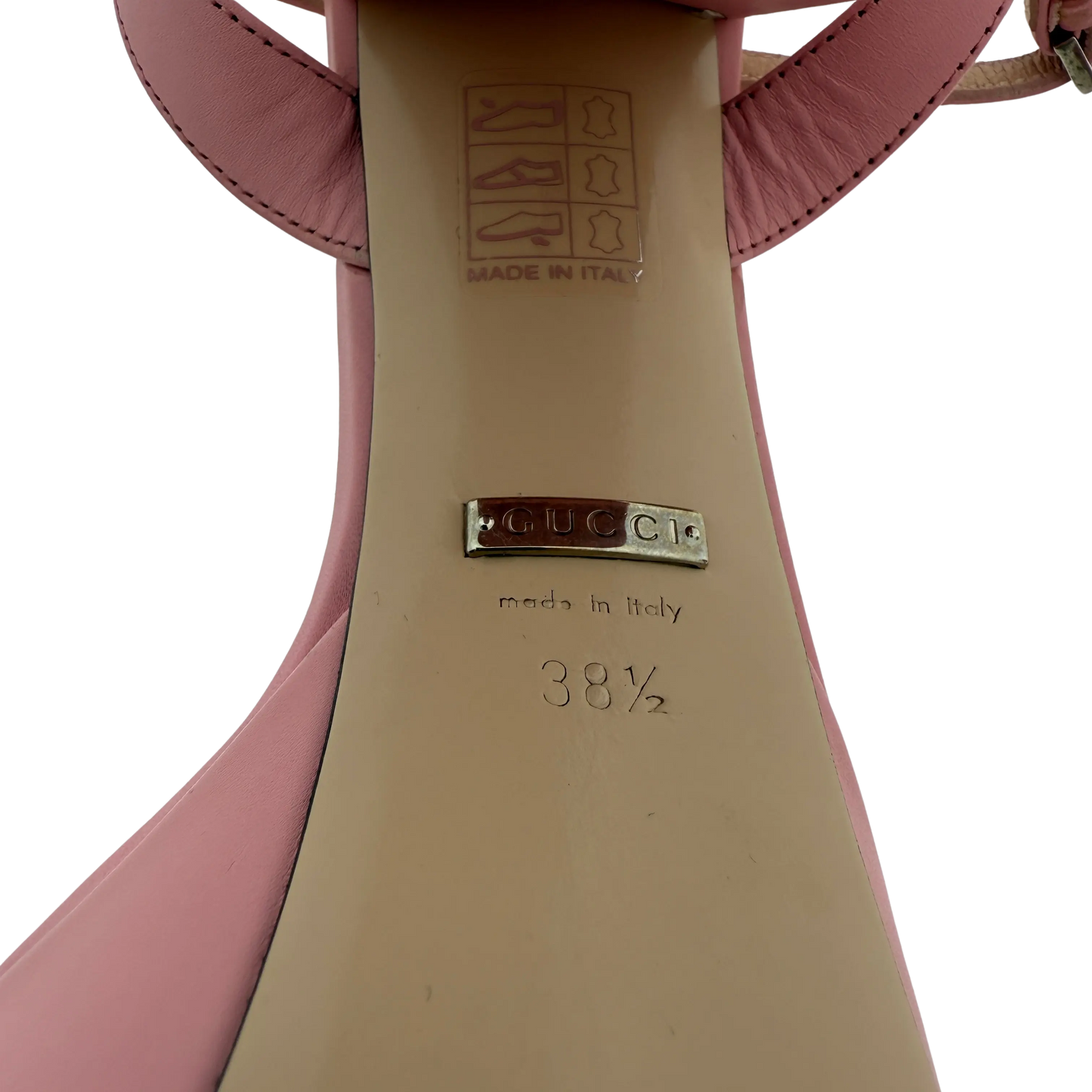 Gucci Marmont Sandalen mit Plateau rosa Größe 38 1/2 / sehr gut Gucci