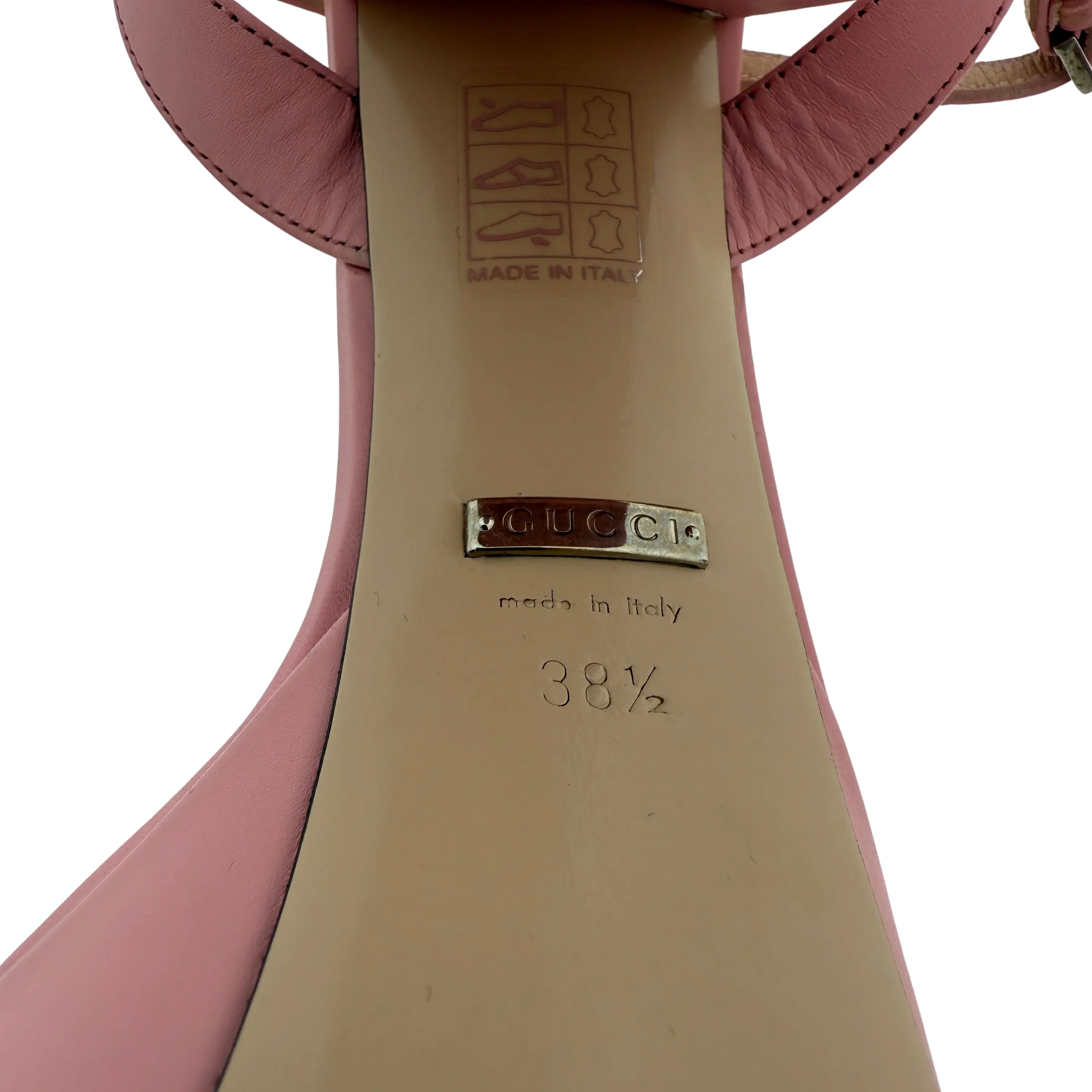 Gucci Marmont Sandalen mit Plateau rosa Größe 38 1/2 / sehr gut Gucci