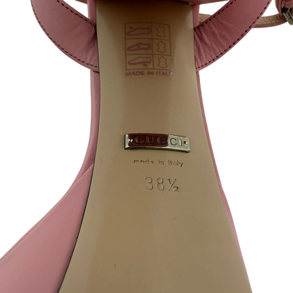 Gucci Marmont Sandalen mit Plateau rosa Größe 38 1/2 / sehr gut Gucci