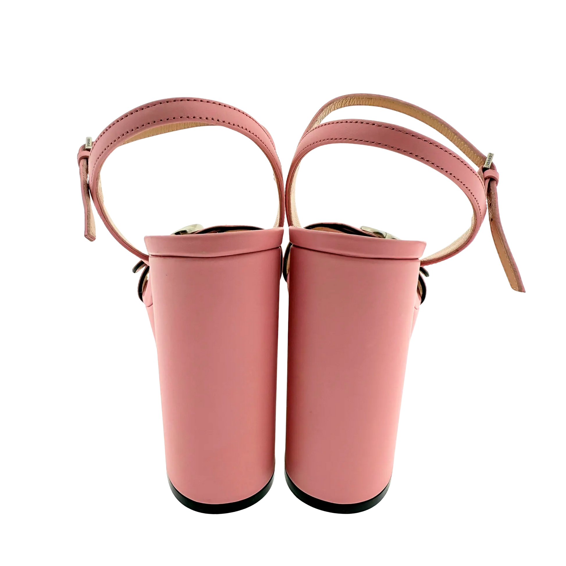Gucci Marmont Sandalen mit Plateau rosa Größe 38 1/2 / sehr gut Gucci