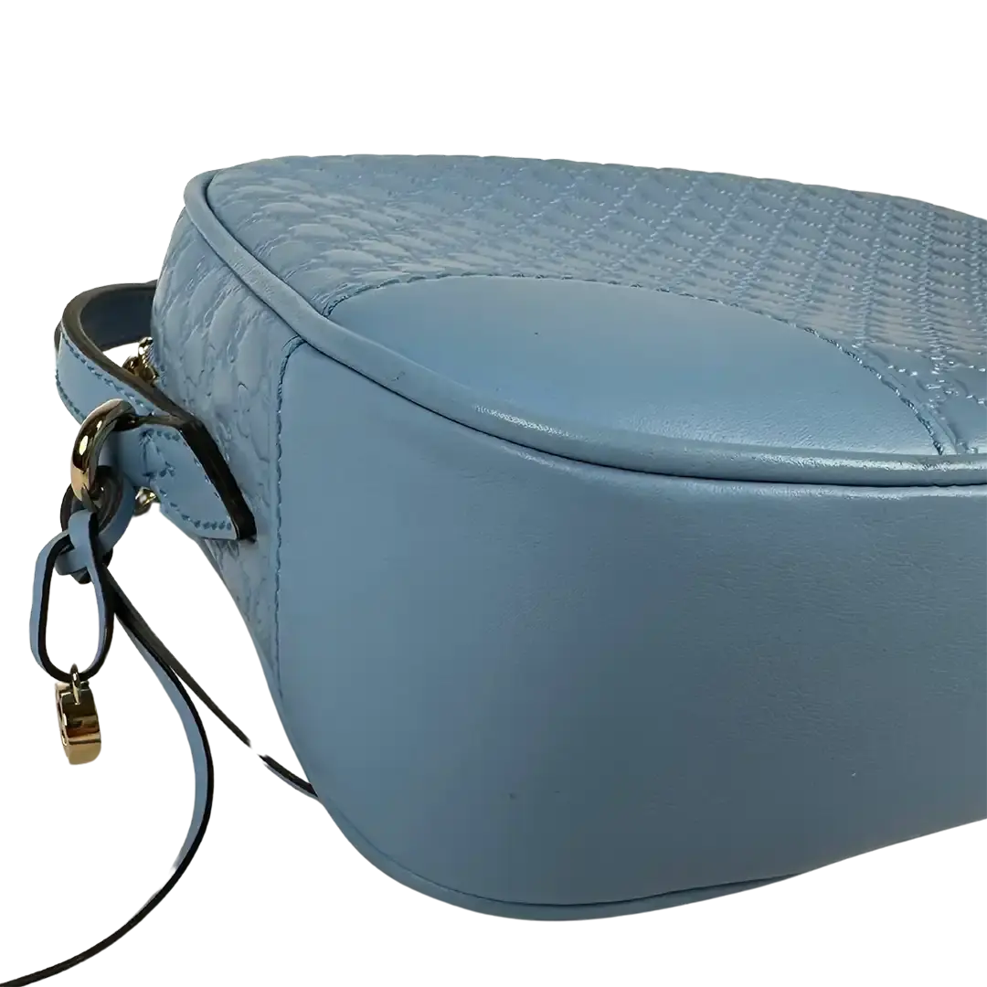 Gucci Microguccissima Camerabag hellblau / sehr gut Gucci