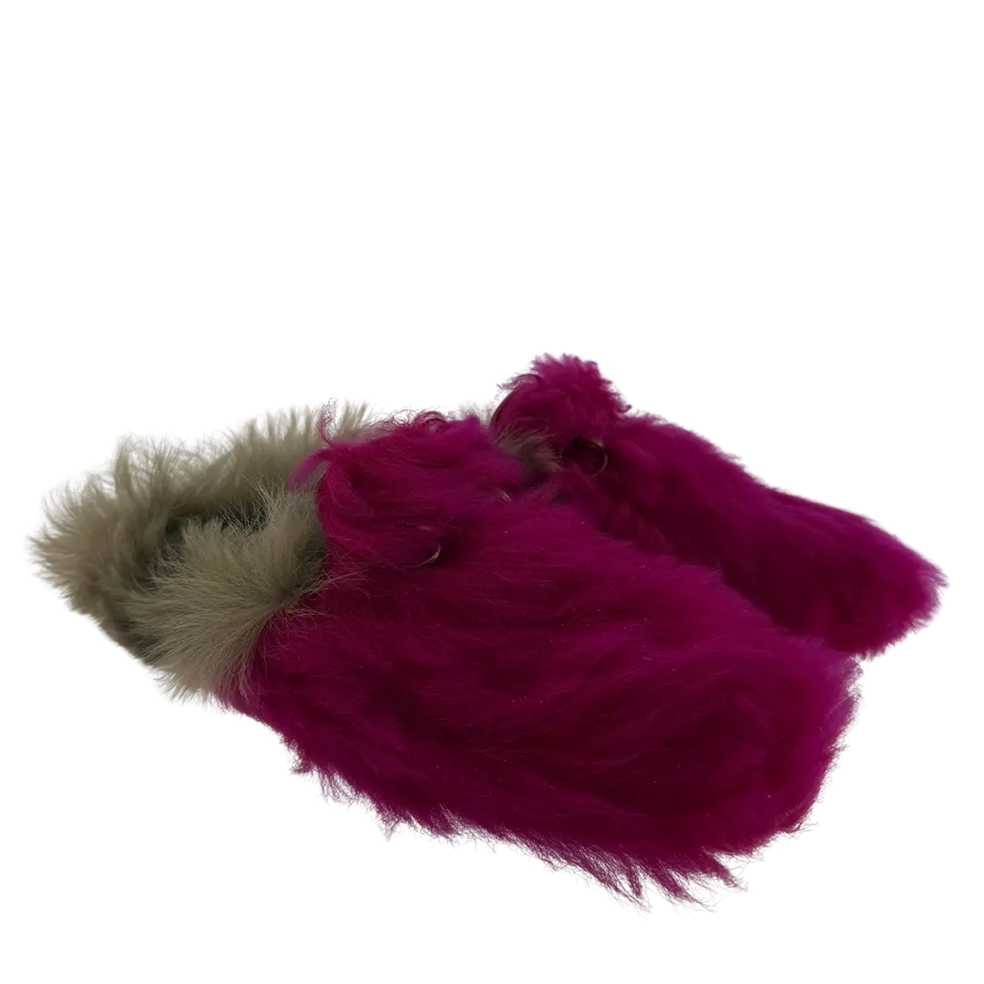 Gucci Mokassins aus Schafsfell pink braun Größe 36 1/2 / sehr gut Gucci