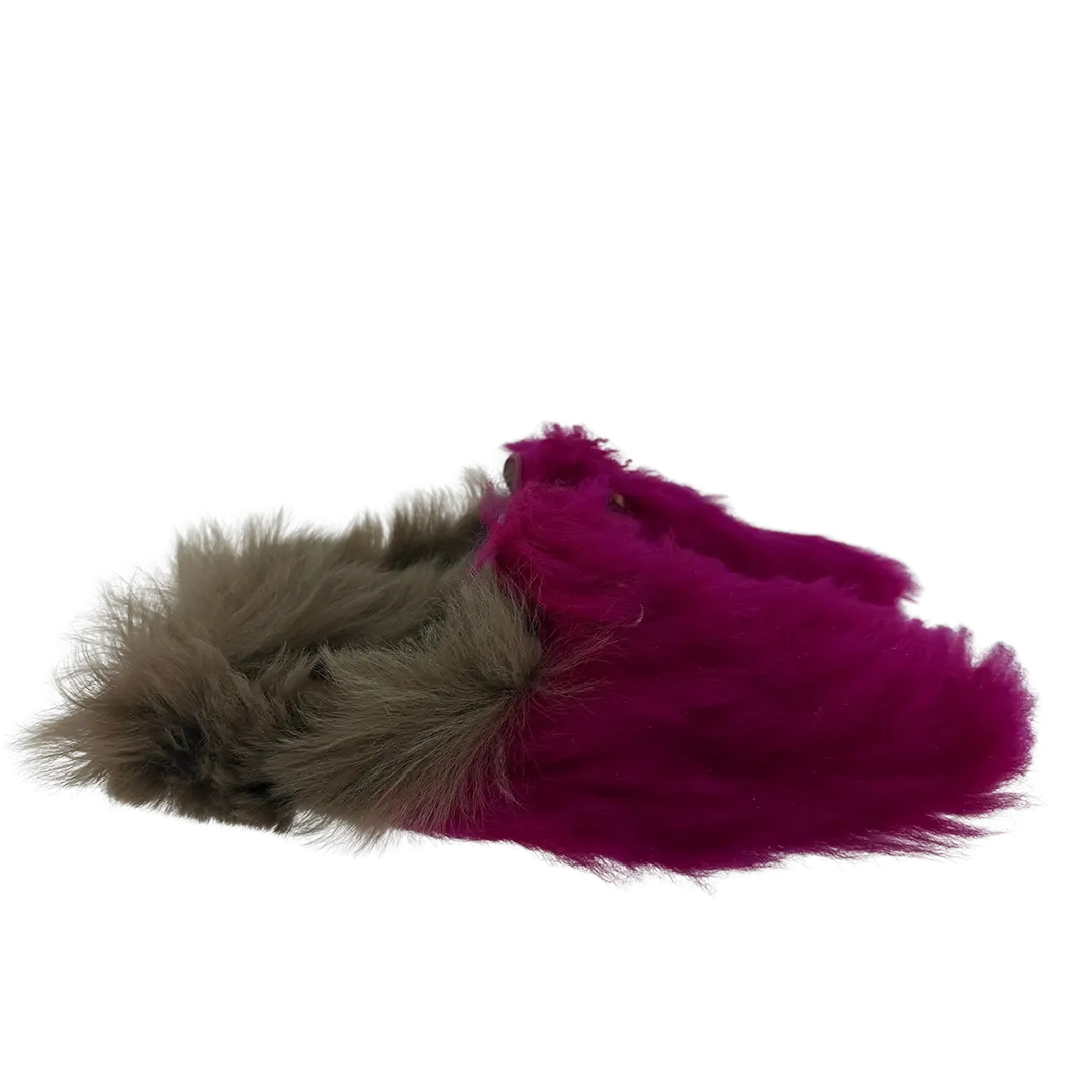 Gucci Mokassins aus Schafsfell pink braun Größe 36 1/2 / sehr gut Gucci