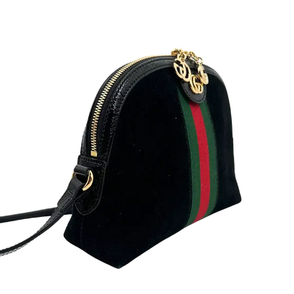 Gucci Ophidia GG Dome Bag small schwarz Wildleder / sehr gut Gucci