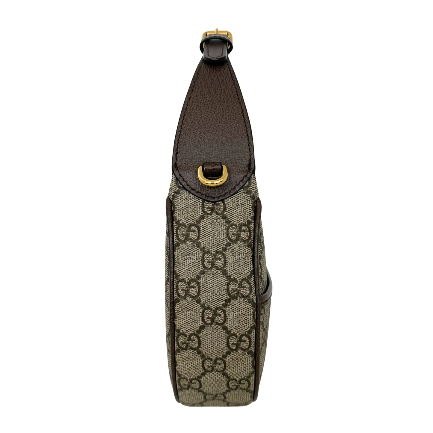 Gucci Schultertasche Ophidia GG Mini aus Canvas Braun / neuwertigt Gucci