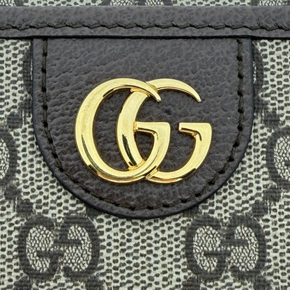 Gucci Schultertasche Ophidia GG Mini aus Canvas Braun / neuwertigt Gucci