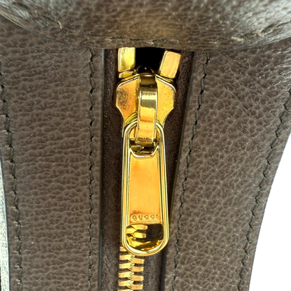 Gucci Schultertasche Ophidia GG Mini aus Canvas Braun / neuwertigt Gucci