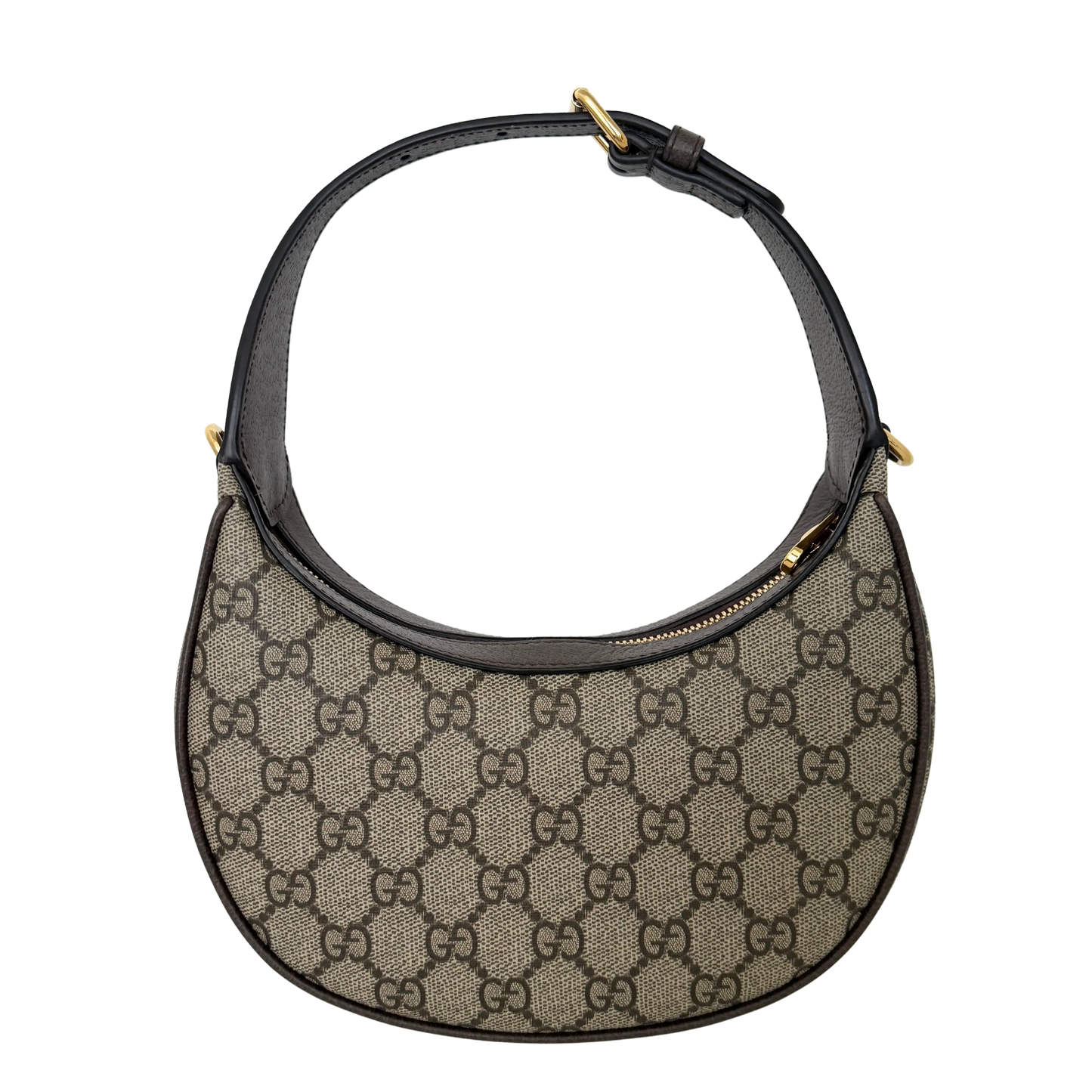 Gucci Schultertasche Ophidia GG Mini aus Canvas Braun / neuwertigt Gucci