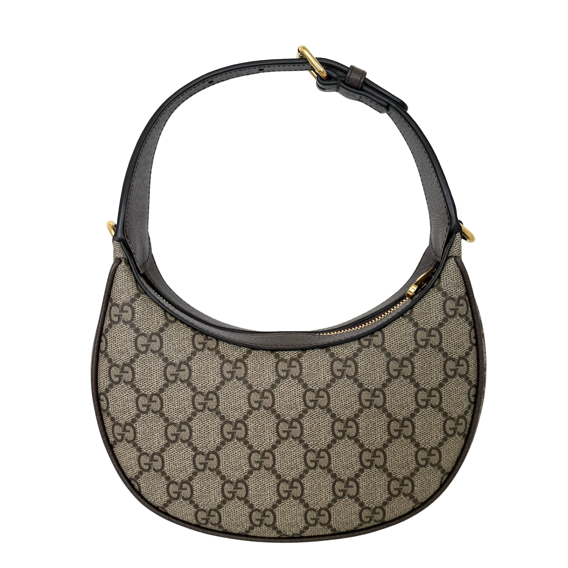 Gucci Schultertasche Ophidia GG Mini aus Canvas Braun / neuwertigt Gucci