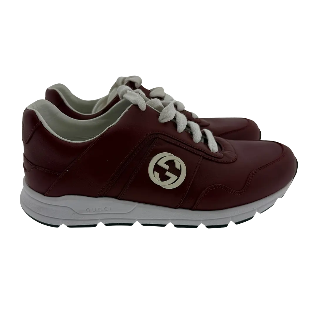 Gucci Sneaker aus Leder rot Größe / neuwertig Gucci