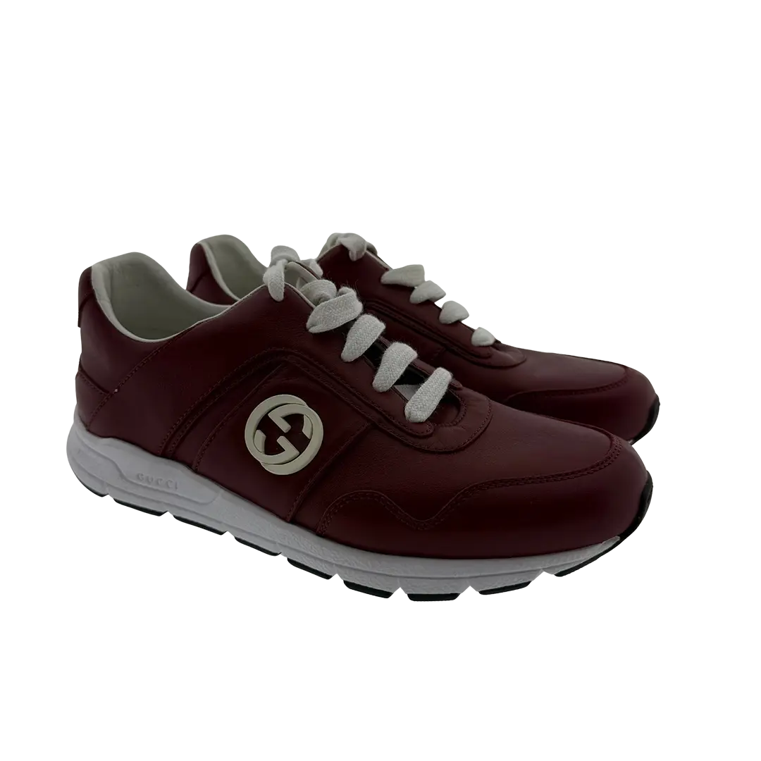 Gucci Sneaker aus Leder rot Größe / neuwertig Gucci